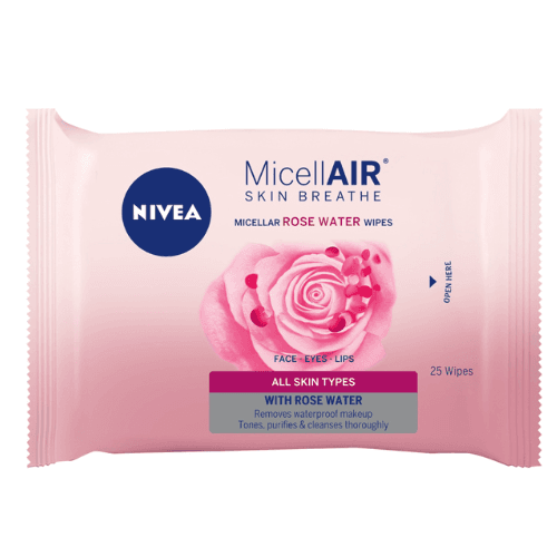 Nivea Rose Care Micellar Wipes With Rose Water