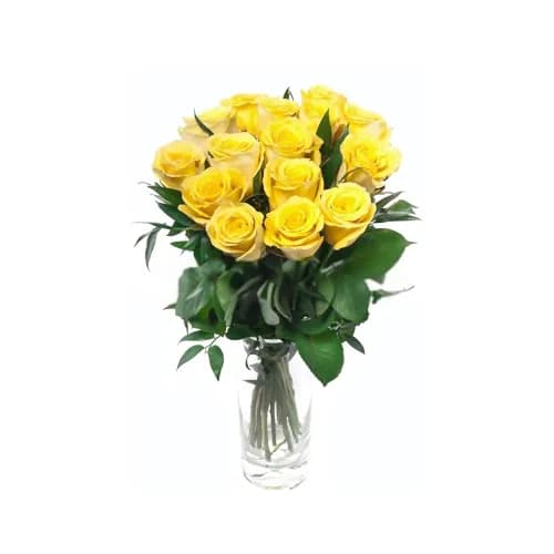 Only Yellow Roses 20 Pieces