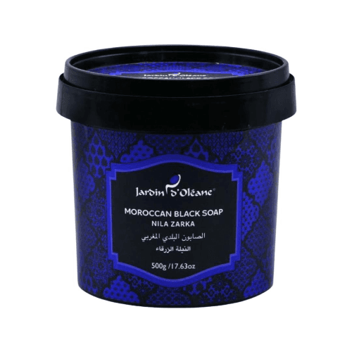 Jardin O ' Oleane - Moroccan Black Soap With Indigo Blue 500g