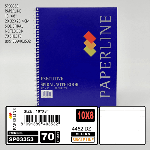 Paperline Executive Spiral Note Book 70Sheets SP-03353