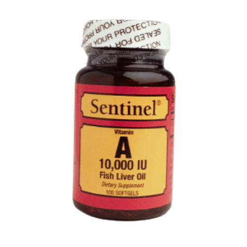 Sentinel Vitamin A 10000 iu fish oil 100 softgels