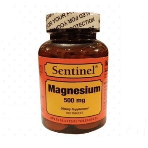 Sentinel Magnesium 500Mg Tab 100'S