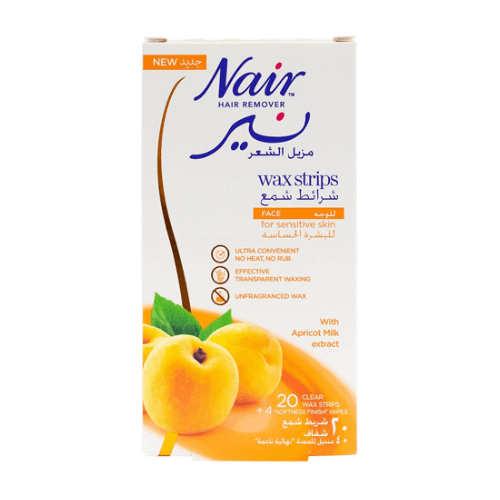 Nair Hair Remover Wax Strips With Apricot Milk 20Pieces