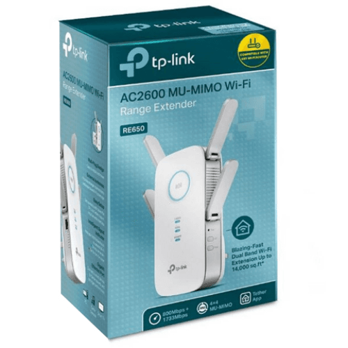 TP Link Wifi RE650 AC2600 Wi-Fi Range Extender MU-MIMO