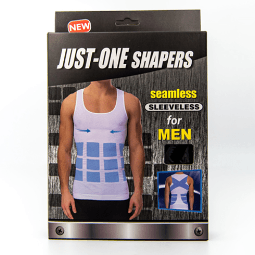 Just One Shapers Seamless Sleeveless For Men - Black (Size - S/M/Xxl)