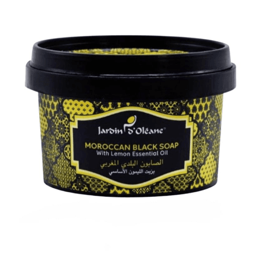 Moroccan Black Soap With Lemon Essential Oil 250g