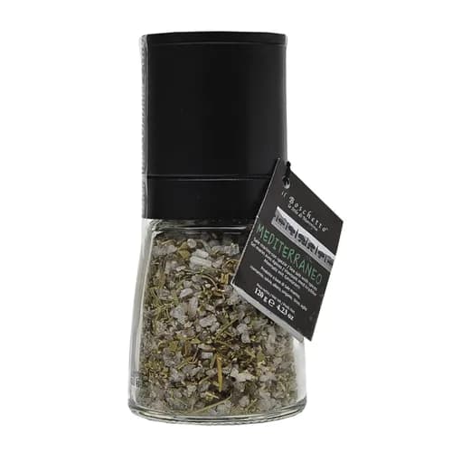 Il Boschetto Mediterraneo Seasalt with Herbs & Spices Grinder 120g