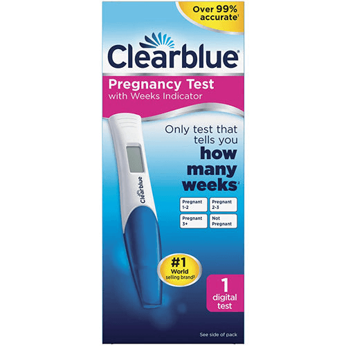 Clearblue Pregnancy Test With Weeks Indicator 1 Digital Test 122475