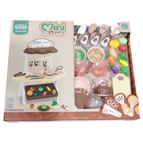 Mini Kitchen-Cutlery Set-33Pcs-3+Ages-No.623-1006