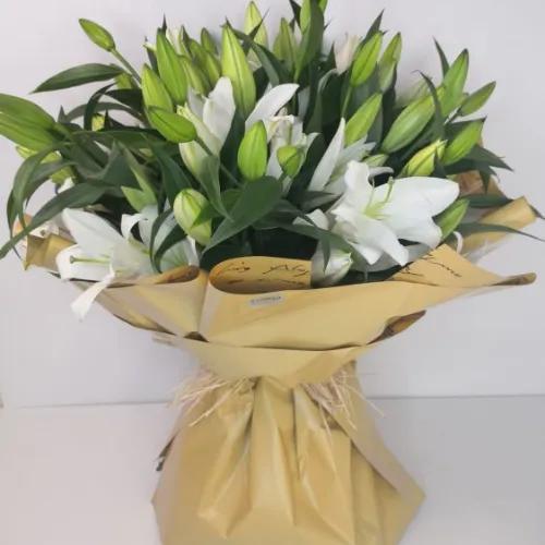 Large White Lily Bouquet 2