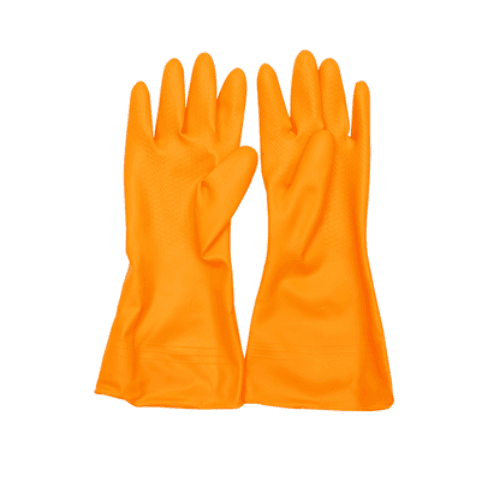 Yellow Rubber 100% Latex Pvc Household Cleaning Kitchen Gloves Latex Gloves