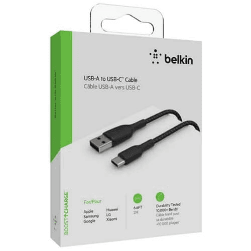 BELKIN USB-A TO USB-C CABLE 2M