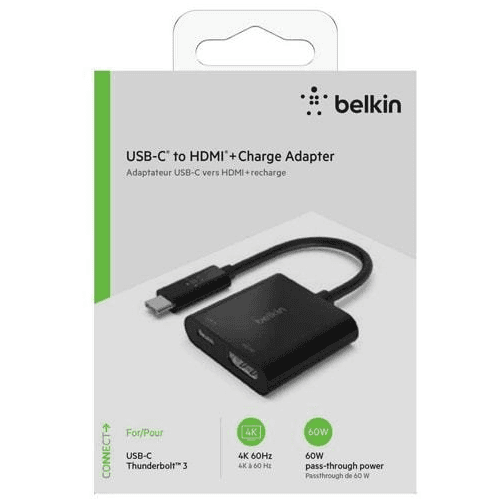 Belkin Usb C To Hdmi Plus Charge Adapter