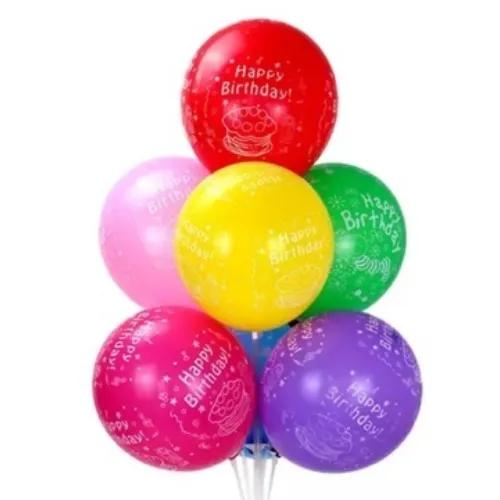 Helium Happy Birthday Balloon Mix 1