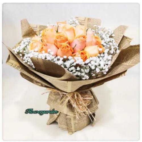 Royal Peach Bouquet