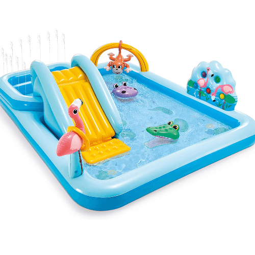 Intex Swim Inflatable Jungle Adventure Square Swimming Pool