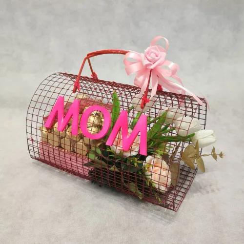 Pink Net Basket Chocolate