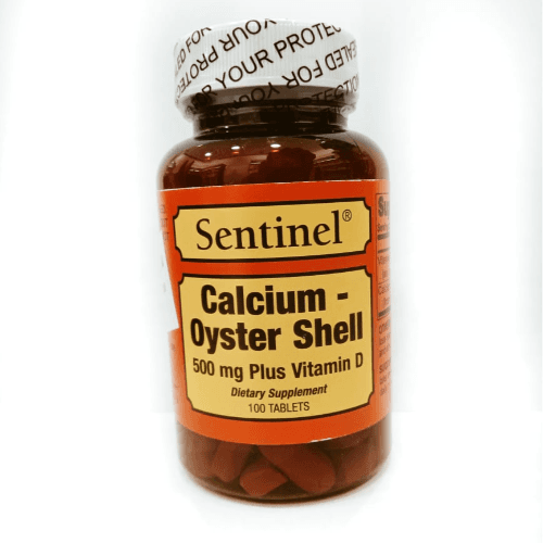 Sentinel Calcium -Oyster Shell 500 Mg + Vitamin D 100S