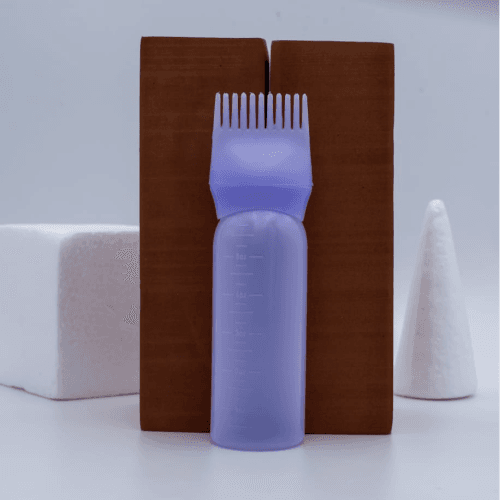 Hair Oil Measurment cup with comb - Purple