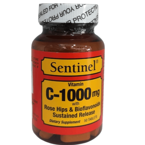 Sentinel Vitamin C-1000Mg With Rose Hips & Bioflavonoids Sustained Release Tablets 50S