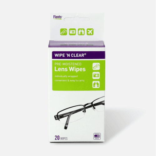 Flents Wipe N Clear Pre-Moistened Lens Wipes 20 Wipes