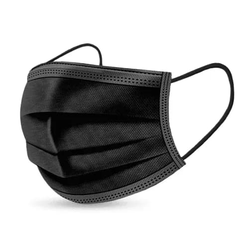 3-Layer Face Protection Mask - Black 50 H.