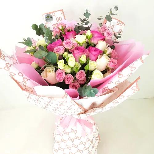 Pink White Bouquet 3