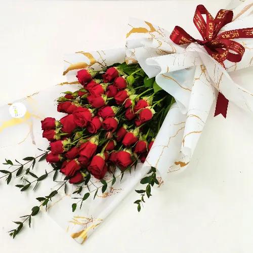 Baby Rose Red Bouquet