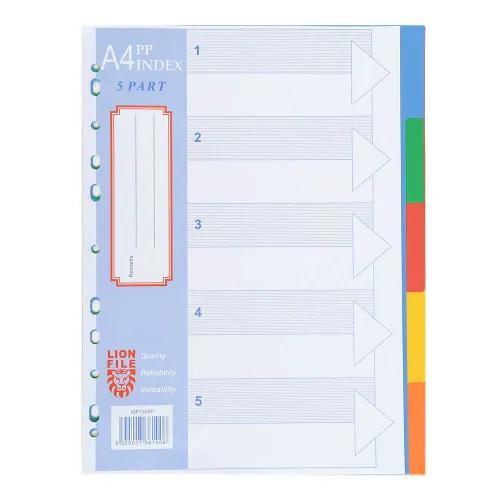 Alba Rado Lion File Divider A4 Coloured 12 Sheets