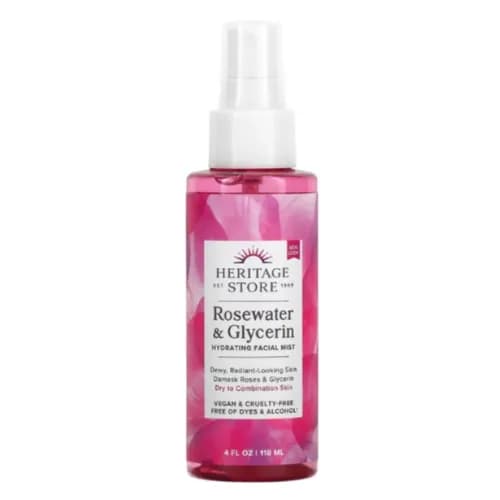 Heritage Store Rosewater & Glycerin Hydrating Facial Mist Spray 118 Ml