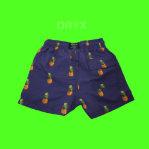 Oryx Beach Short Kids Navy Blue Pineapple