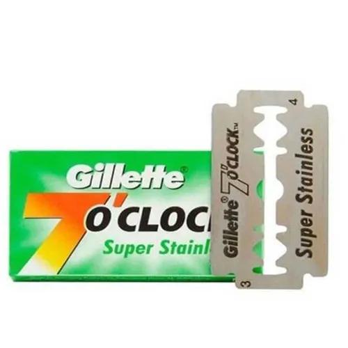 Gillette 7 O'Clock Super Stainless Double Edge Safety Razor Blades 1 Pack