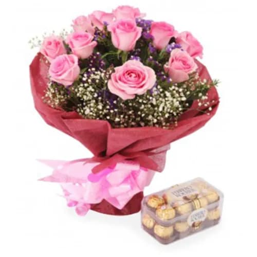 Roses And Chocolates Combo
