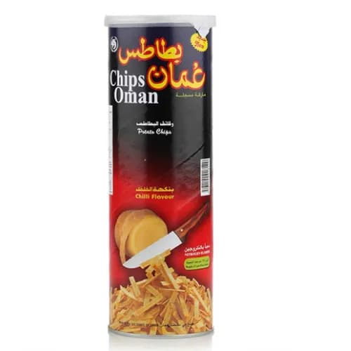 Oman Potato Chips Chili Flavor 137 Gm