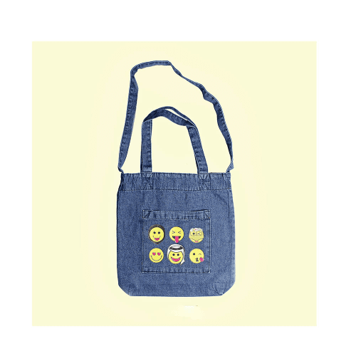 Denim Bag Qatari Emoji