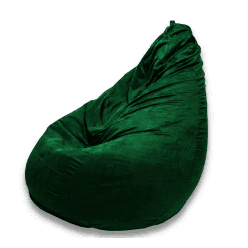 Royal Green Suede Bean Bag With Inner Linner   Xl