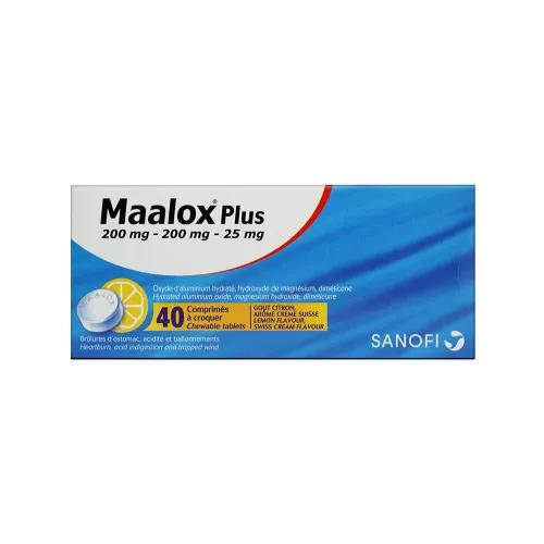 Maalox Plus Tab 40'S Chc