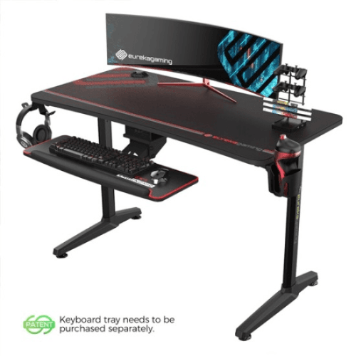 Eureka Gaming Captain Series Gip-P47 E-Sport Desk - Black Erk-Gip-P47B