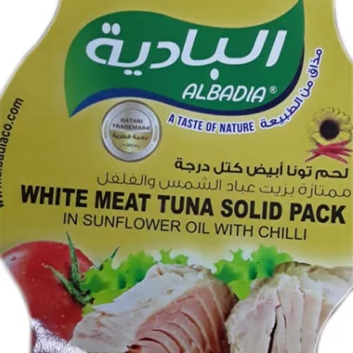 Albadia White Meat Tuna Solid Pack In Sunflower Oil With Chilli