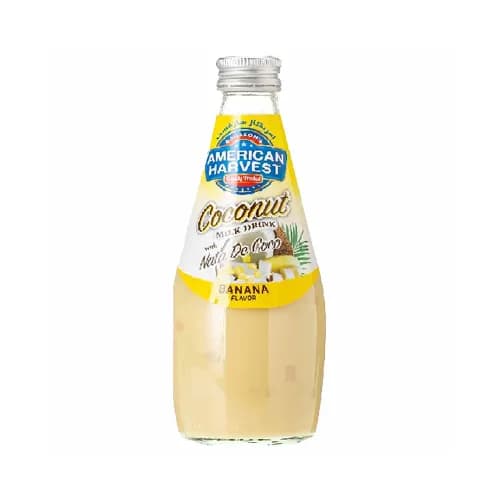 American Harvest Coconut Milk Nata De Coco Banana 290 Ml