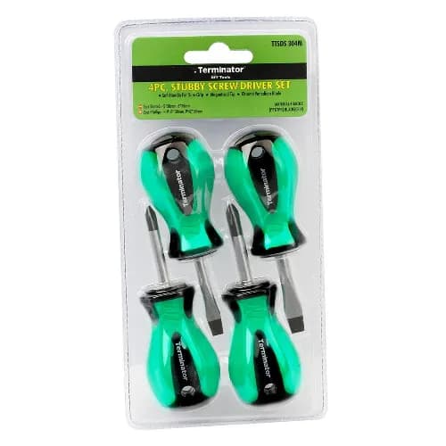 Terminator Stubby Screw Driver Set 4 Pcs