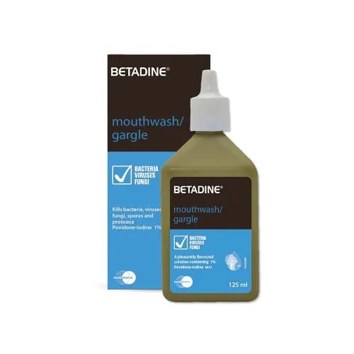 Betadine Gargle Mouthwash 125 Ml