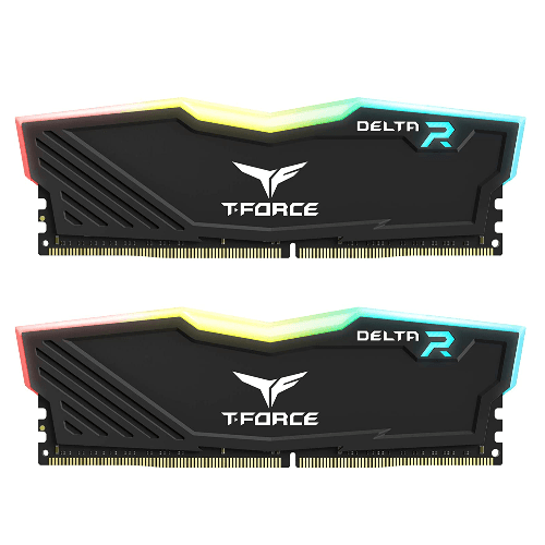 TEAMGROUP Team T-Force Delta RGB DDR4 Gaming Memory, 2 x 16 GB, 3600 Mhz, 288 Pin DIMM, Black