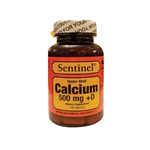 Sentinel Calcium 500Mg Plus Vit.D 100'S