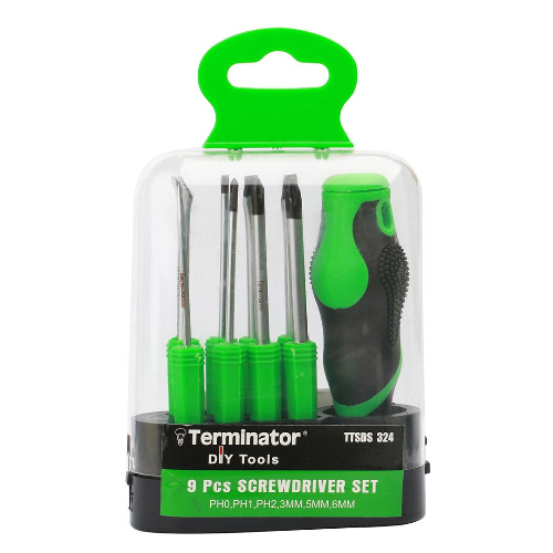 Terminator 9 Pcs Screwdriver Set