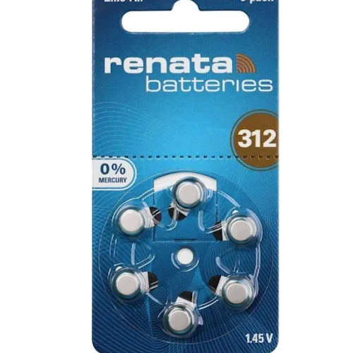 Renata Hearing Aid Battery 312 - 1Pc