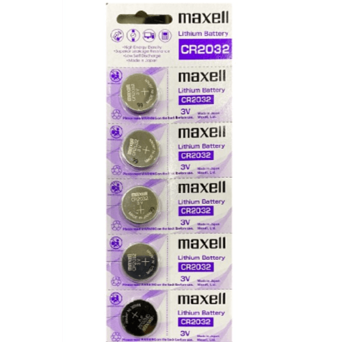 Maxell CR2032 Button Cell Battery 3V 5 Pcs