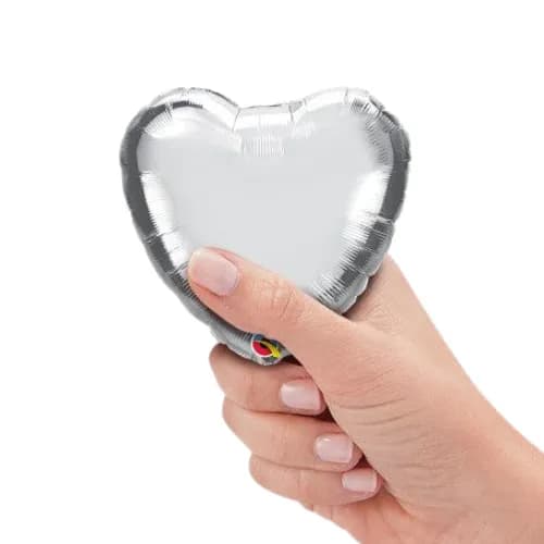 Heart Silver Balloon