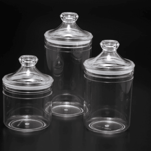 02-712 Acrylic Long Transparent Jar M-6251882020370