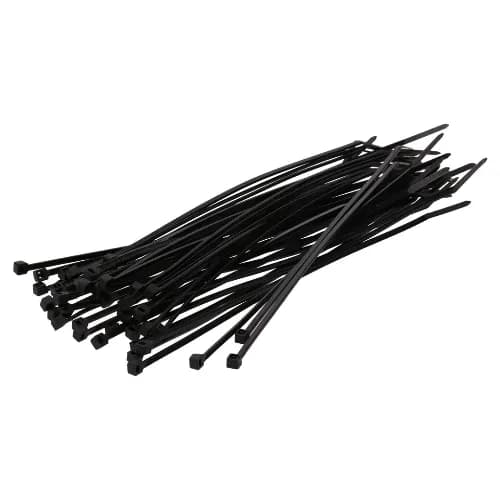 Giantlok Cable Tie 160x2.5mm Black - 100 Pcs